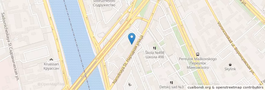 Mapa de ubicacion de Мон макарон en Russia, Distretto Federale Centrale, Москва, Центральный Административный Округ, Таганский Район.