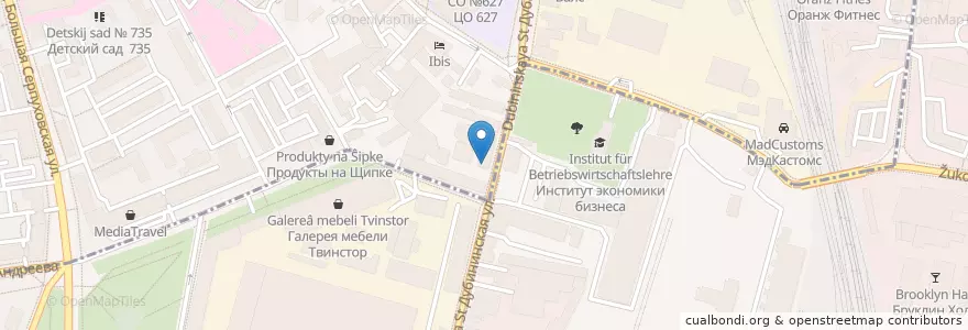 Mapa de ubicacion de Медицинский центр en Rusia, Distrito Federal Central, Москва, Южный Административный Округ, Даниловский Район.