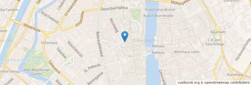 Mapa de ubicacion de EyeLaser Zürich en سويسرا, زيورخ, Bezirk Zürich, Zürich.