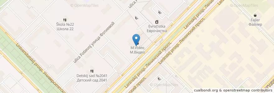 Mapa de ubicacion de 36.6 en Russia, Distretto Federale Centrale, Москва, Юго-Западный Административный Округ, Гагаринский Район.