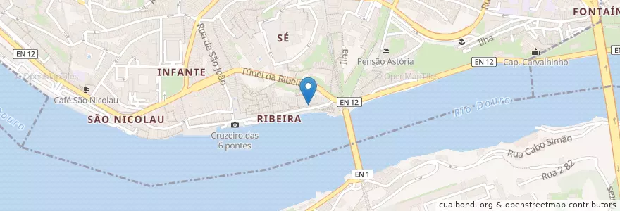 Mapa de ubicacion de Casinha São Joao en Portugal, Norte, Porto, Área Metropolitana Do Porto, Porto, Vila Nova De Gaia, Santa Marinha E São Pedro Da Afurada.