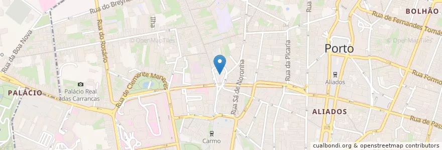 Mapa de ubicacion de Mercado Porto Bello en البرتغال, المنطقة الشمالية (البرتغال), Área Metropolitana Do Porto, بورتو, بورتو, Cedofeita, Santo Ildefonso, Sé, Miragaia, São Nicolau E Vitória.