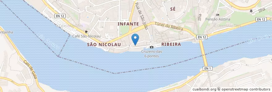 Mapa de ubicacion de Wine Quay Bar en Portugal, North, Porto, Área Metropolitana Do Porto, Porto, Vila Nova De Gaia, Santa Marinha E São Pedro Da Afurada.