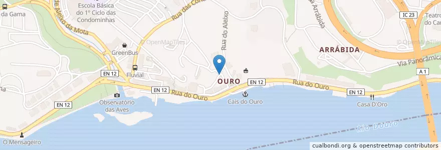 Mapa de ubicacion de O Antigo Carteiro Restaurante en Portugal, Nord, Área Metropolitana Do Porto, Porto, Porto, Lordelo Do Ouro E Massarelos.