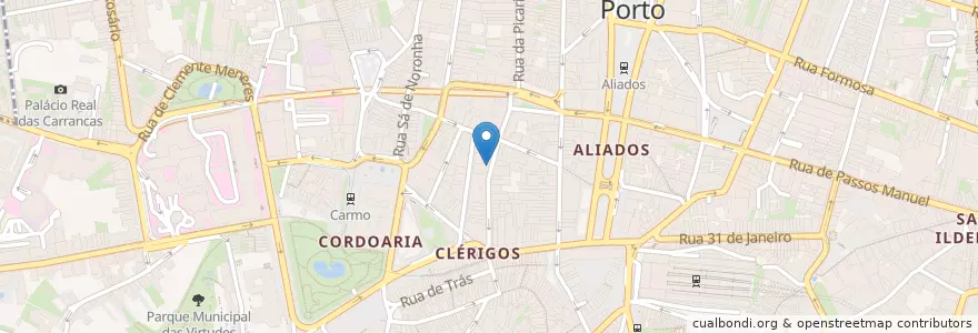 Mapa de ubicacion de A despensa en Portugal, Norte, Área Metropolitana Do Porto, Porto, Porto, Cedofeita, Santo Ildefonso, Sé, Miragaia, São Nicolau E Vitória.