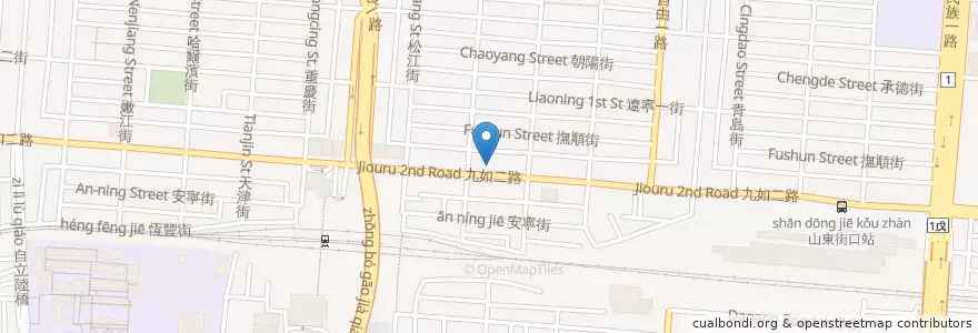 Mapa de ubicacion de 冰品-阿貓伯的船條大王冰 en Tayvan, Kaohsiung, 三民區.