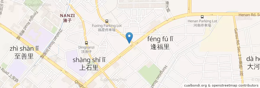 Mapa de ubicacion de 鐵路便當 en 臺灣, 臺中市, 西屯區.