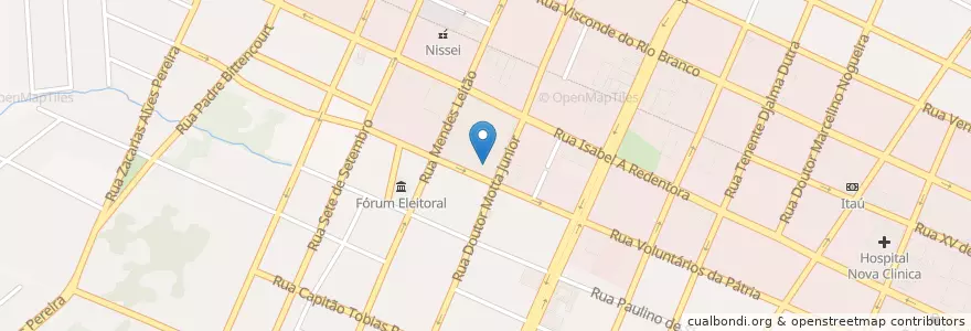 Mapa de ubicacion de Oven Pizza en Бразилия, Южный Регион, Парана, Região Geográfica Intermediária De Curitiba, Região Metropolitana De Curitiba, Microrregião De Curitiba, São José Dos Pinhais.