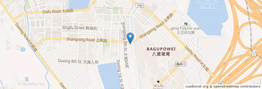 Mapa de ubicacion de 格林幼兒園 en 타이완, 타오위안 시, 루주 구.