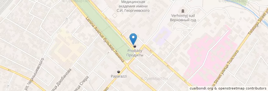 Mapa de ubicacion de Pavlenko club en Russia, South Federal District, Autonomous Republic Of Crimea, Republic Of Crimea, Simferopol District, Simferopol Municipality Council, Simferopol (Urban Okrug).