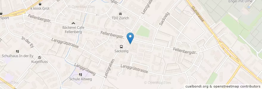 Mapa de ubicacion de Jugendcafe Domino en سوئیس, زوریخ, Bezirk Zürich, Zürich.