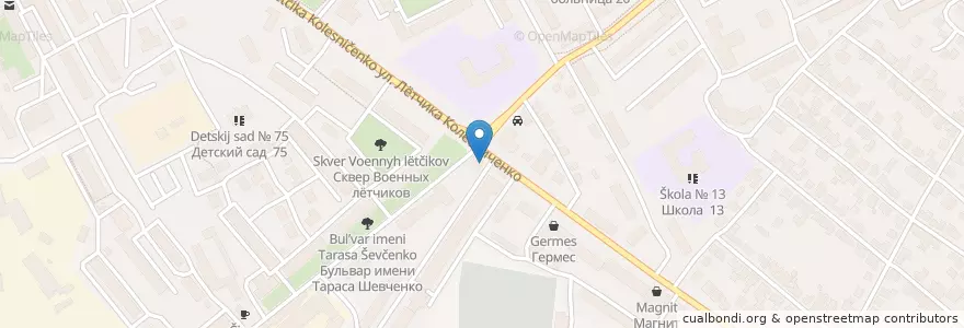 Mapa de ubicacion de Top beer en Rusya Federasyonu, Центральный Федеральный Округ, Voronej Oblastı, Городской Округ Воронеж.