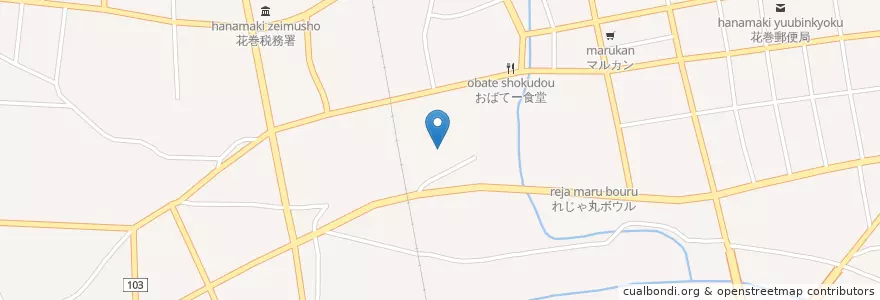 Mapa de ubicacion de 安浄寺 en 日本, 岩手県, 花巻市.