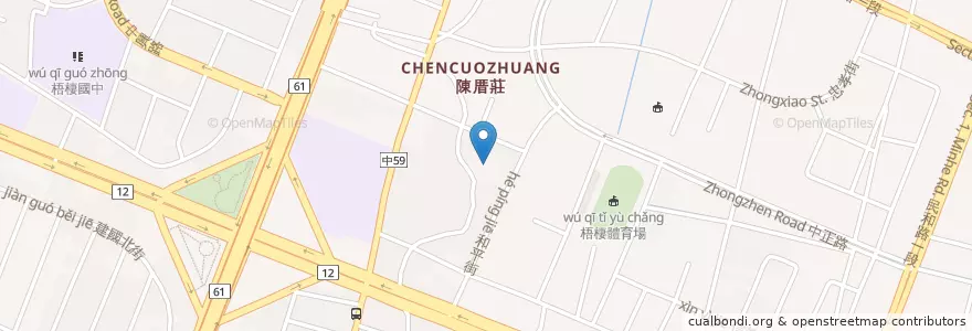 Mapa de ubicacion de 東天宮 en تايوان, تاي شانغ, 梧棲區.