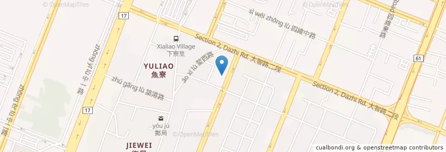 Mapa de ubicacion de 博昌海鮮餐廳 en Taiwán, Taichung, 梧棲區.