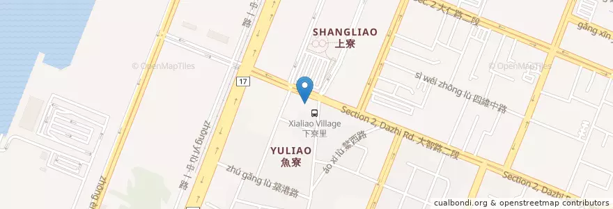 Mapa de ubicacion de 富美宮 en 臺灣, 臺中市, 梧棲區.