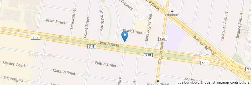 Mapa de ubicacion de Comprehensive Family HealthCare Oakleigh East en Avustralya, Victoria, City Of Monash.