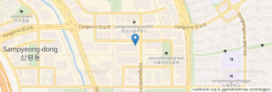 Mapa de ubicacion de 벽제갈비&봉피양 en Güney Kore, 경기도, 분당구.