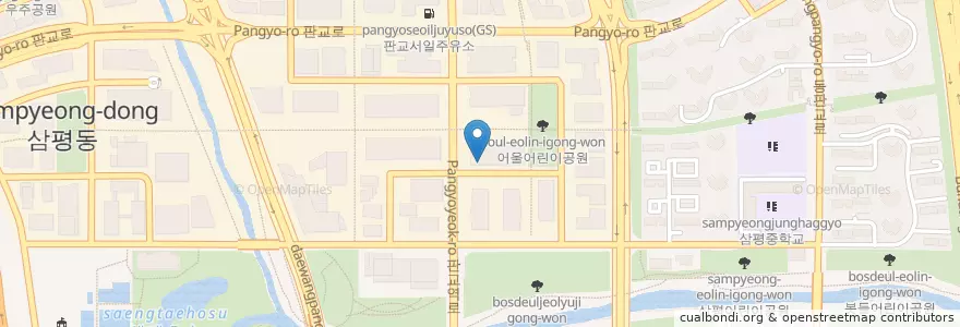 Mapa de ubicacion de 이태리 부대찌개 en Südkorea, Gyeonggi-Do, 분당구.