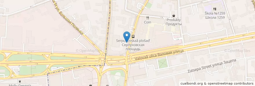 Mapa de ubicacion de Ача-Чача en Rusia, Центральный Федеральный Округ, Москва, Центральный Административный Округ, Район Замоскворечье.