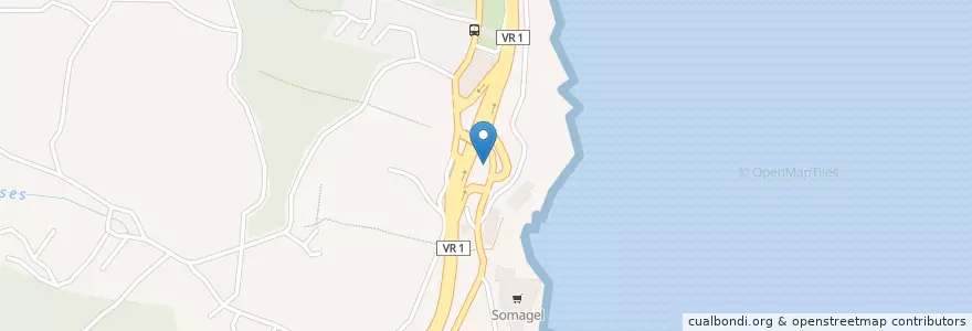Mapa de ubicacion de Só Espeto en Португалия, Santa Cruz.