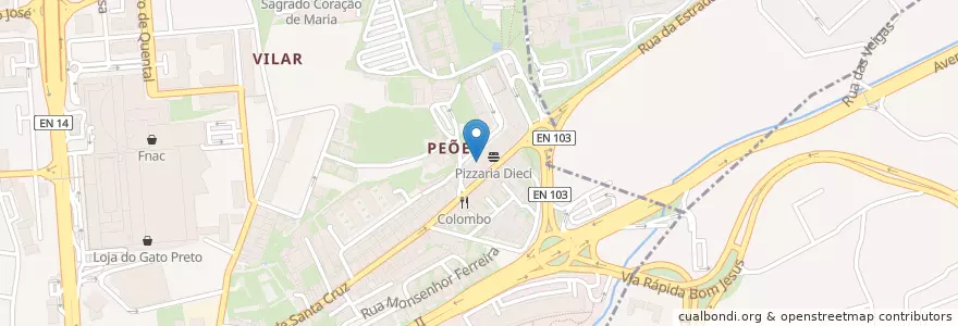 Mapa de ubicacion de Stefanie en Португалия, Северный, Braga, Каваду, Braga.
