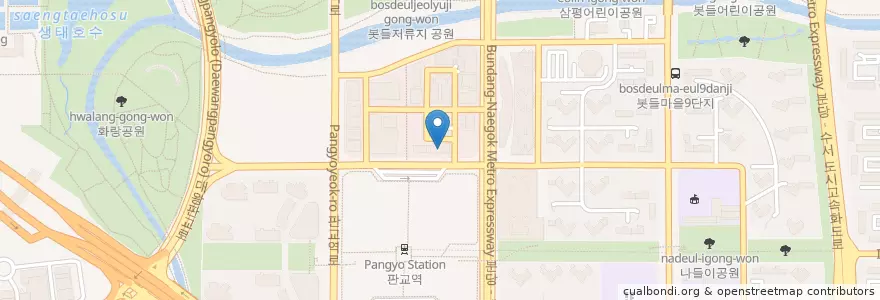 Mapa de ubicacion de NH농협은행 (2층) en كوريا الجنوبية, 경기도, 분당구.