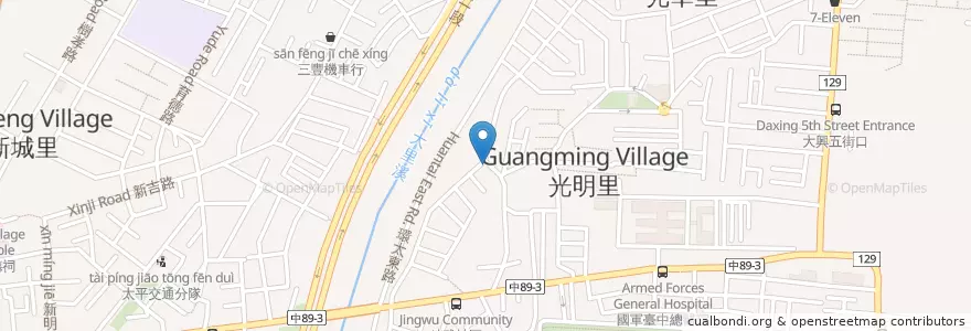 Mapa de ubicacion de 禿頭孫 滷肉飯 en Taiwán, Taichung, 太平區.