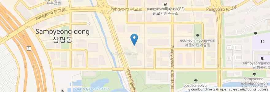 Mapa de ubicacion de DE CHOCOLATE (2nd Fl.) en Республика Корея, Кёнгидо, 분당구.