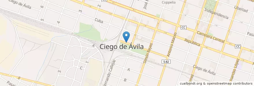Mapa de ubicacion de Particular en Cuba, Ciego De Ávila, Ciego De Ávila, Ciudad De Ciego De Ávila, Ciudad De Ciego De Ávila.