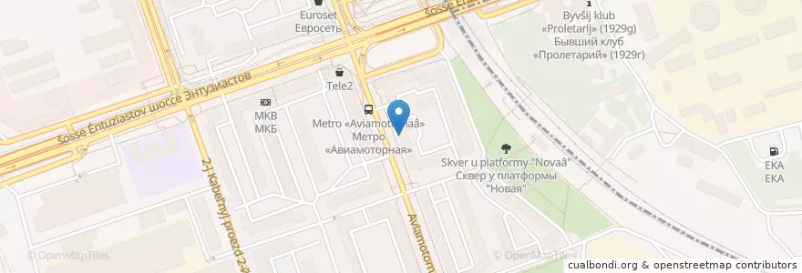 Mapa de ubicacion de Будь здоров en Россия, Центральный Федеральный Округ, Москва, Юго-Восточный Административный Округ, Район Лефортово.