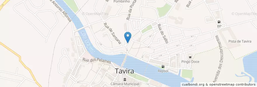 Mapa de ubicacion de Punjab Indian Restaurante en 포르투갈, Algarve, Algarve, Faro, Tavira, Tavira.