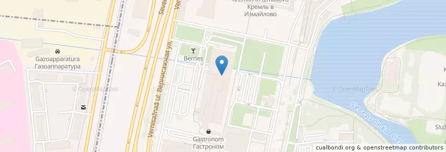 Mapa de ubicacion de Российская международная академия туризма en Rusia, Distrito Federal Central, Москва, Восточный Административный Округ, Район Измайлово.