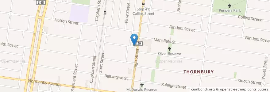 Mapa de ubicacion de Prime Dental Group en استرالیا, Victoria, City Of Darebin.