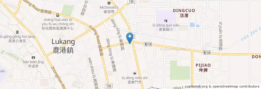 Mapa de ubicacion de 85度C en Taïwan, Province De Taïwan, Comté De Changhua, 鹿港鎮.