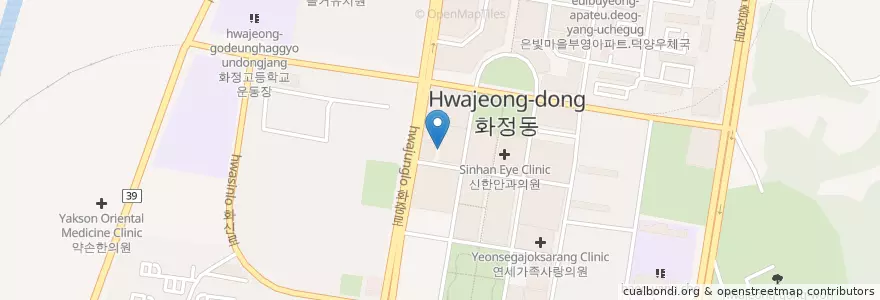 Mapa de ubicacion de SC제일은행 화정역지점 en 韩国/南韓, 京畿道, 高阳市, 德阳区.