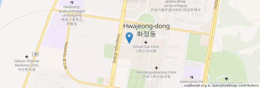 Mapa de ubicacion de Starbucks en کره جنوبی, گیونگی-دو, 고양시, 덕양구.