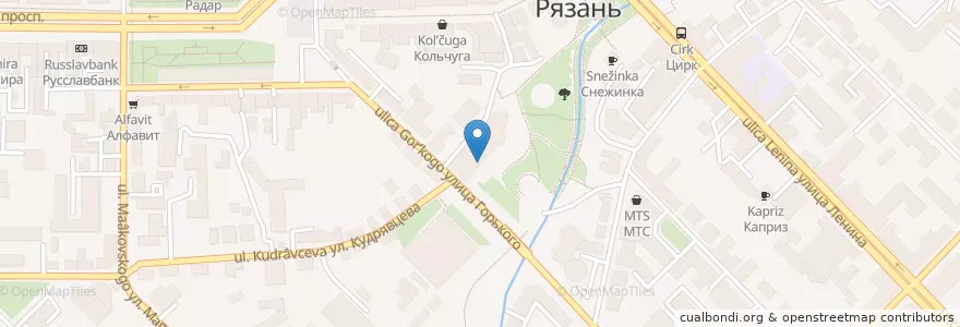 Mapa de ubicacion de Бристоль en Rusland, Centraal Federaal District, Рязанская Область, Городской Округ Рязань.