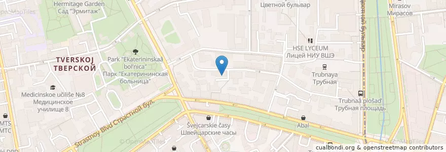 Mapa de ubicacion de Транскапиталбанк en Rusia, Distrito Federal Central, Москва, Distrito Administrativo Central, Тверской Район.