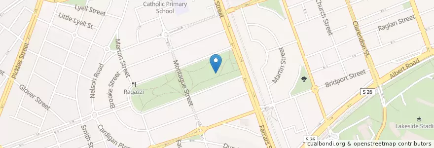 Mapa de ubicacion de male en Australia, Victoria, City Of Port Phillip.