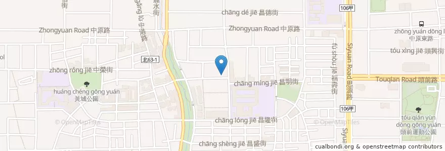 Mapa de ubicacion de 炒翻天 en 타이완, 신베이 시, 신좡 구.