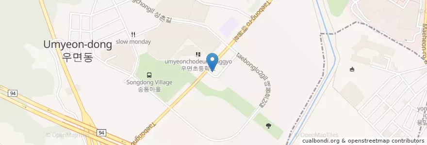 Mapa de ubicacion de 파리바게뜨 서초네이처점 en Coreia Do Sul, Seul, 서초구, 양재1동.