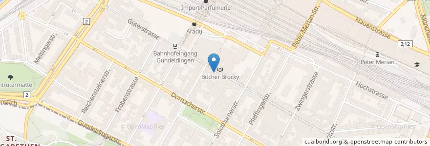 Mapa de ubicacion de Pizza Bros. en Suíça, Basel-Stadt, Basileia.