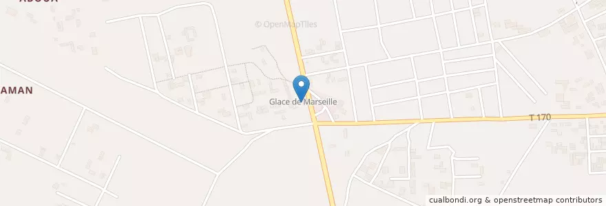 Mapa de ubicacion de Petit Marché N’dotré en コートジボワール, アビジャン, Abobo.
