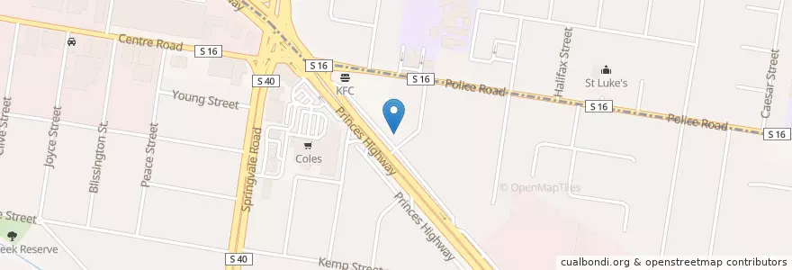 Mapa de ubicacion de Paramount en Австралия, Виктория, City Of Greater Dandenong.
