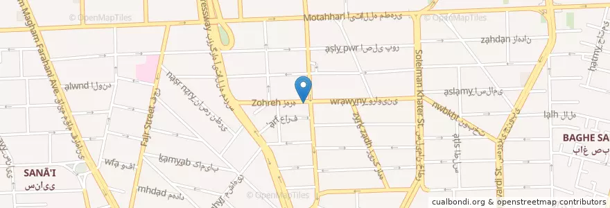 Mapa de ubicacion de رستوران چینگاری en إیران, طهران, مقاطعة طهران, طهران, بخش مرکزی شهرستان تهران.