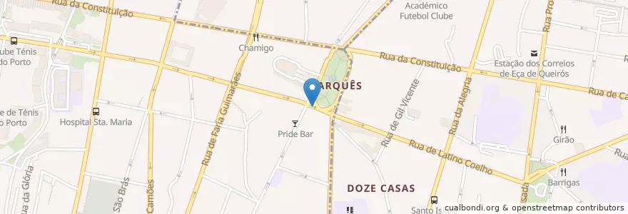 Mapa de ubicacion de Mamma Mia en Portugal, Nord, Área Metropolitana Do Porto, Porto, Porto.