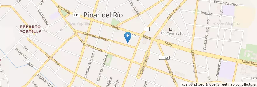 Mapa de ubicacion de cuevita en كوبا, Pinar Del Río, Pinar Del Río, Ciudad De Pinar Del Río.