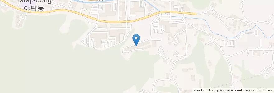 Mapa de ubicacion de 야탑고등학교 en 韩国/南韓, 京畿道, 盆唐區.