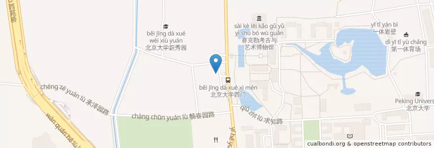 Mapa de ubicacion de 畅春园餐厅 en China, Pekín, Hebei, 海淀区.